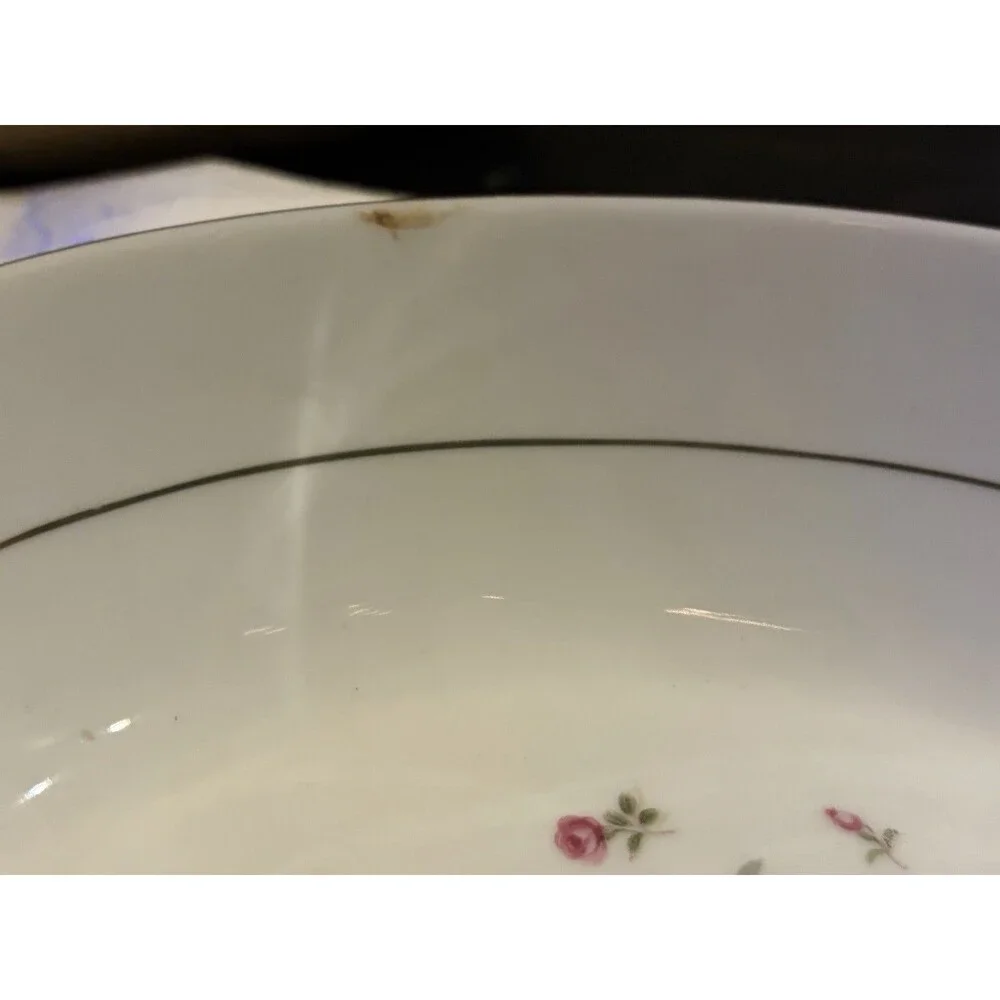 Gemini Rose Vegtable Bowl 10 1/2”